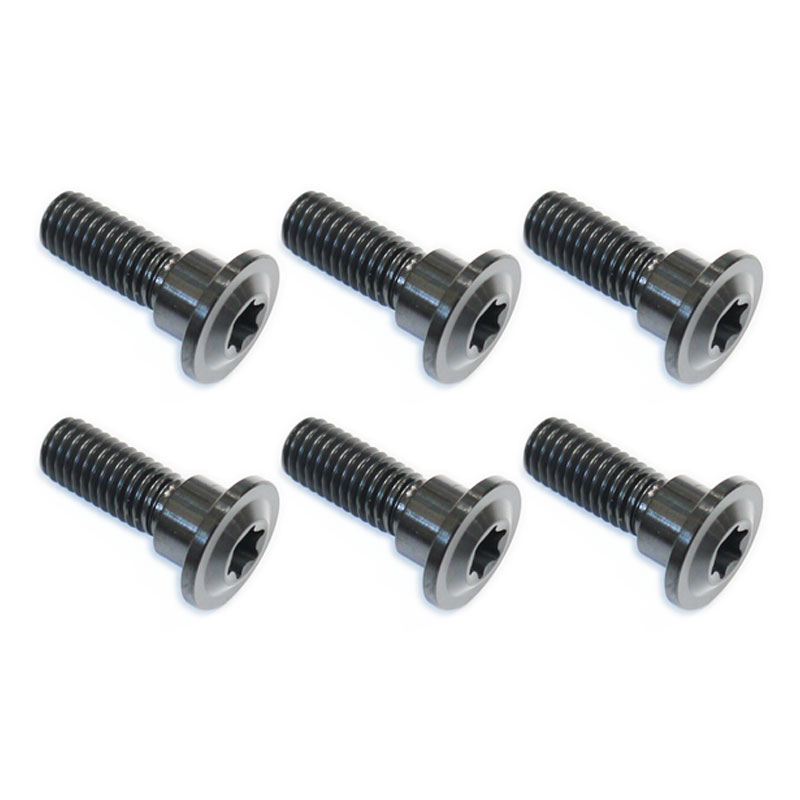 64チタンボルト ブレーキ ディスクボルト ホンダ用 M8×24 6本 ブラック 黒 Ti - 6Al - 4V Titanium 64チタン合金