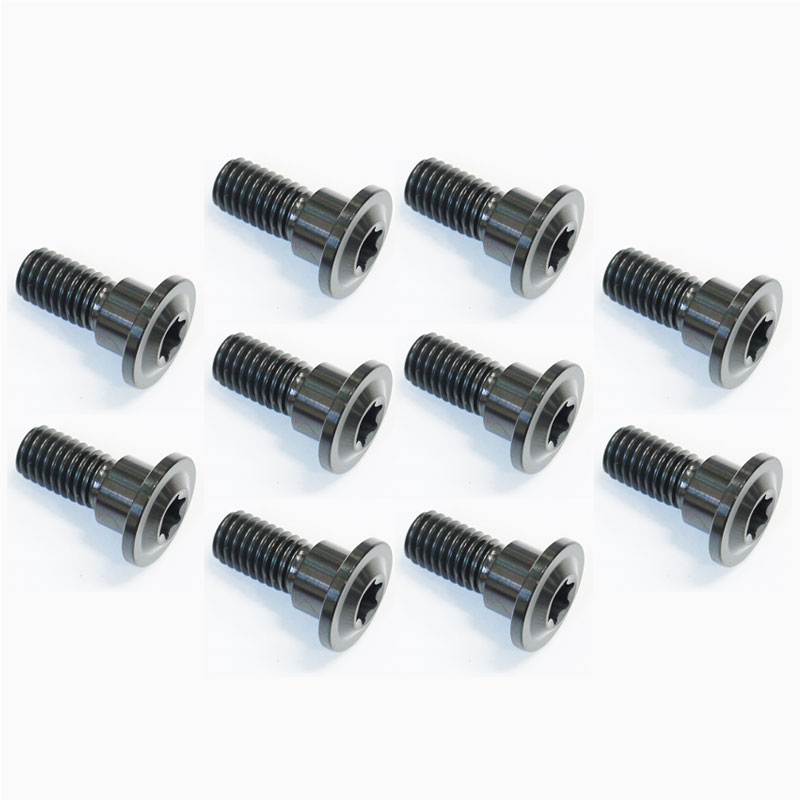 64チタンボルト ブレーキ ディスクボルト スズキ用 M8×20 10本 ブラック 黒 Ti - 6Al - 4V Titanium 64チタン合金