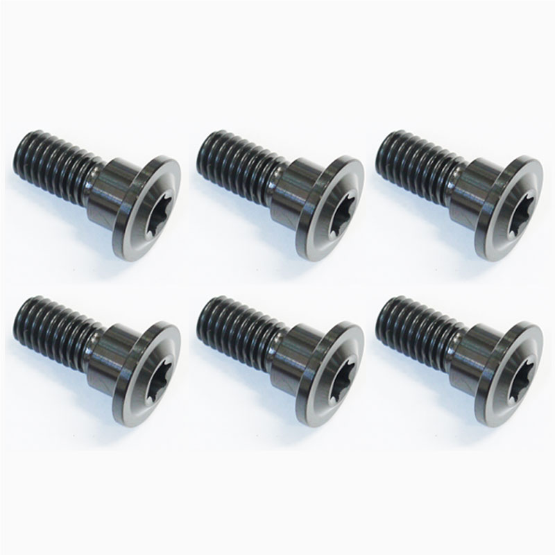 64チタンボルト ブレーキ ディスクボルト スズキ用 M8×20 6本 ブラック 黒 Ti - 6Al - 4V Titanium 64チタン合金