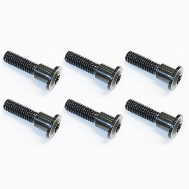 64チタンボルト ブレーキ ディスクボルト スズキ用 M8×33 6本 ブラック 黒 Ti - 6Al - 4V Titanium 64チタン合金