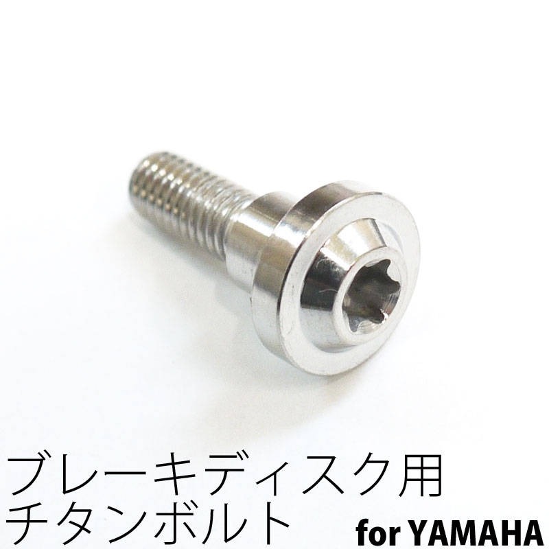 64チタンボルト ブレーキ ディスクボルト ヤマハ用 M6×20 1本 Ti - 6Al - 4V Titanium 64チタン合金