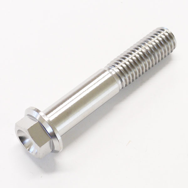 64チタンボルト M10 × 55mm P1.5 並目 フランジボルト 焼き色なし Ti-6Al-4V 64チタン合金