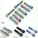 DRZ400SM用 64チタン製 フォーク クランプ ボルトセット 上下ステムボルト チタンボルト 焼き色/ナチュラル/ブラック/ブルー
