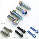 R1-Z用 64チタン製 フォーク クランプ ボルトセット 上下ステムボルト チタンボルト 焼き色/ナチュラル/ブラック/ブルー