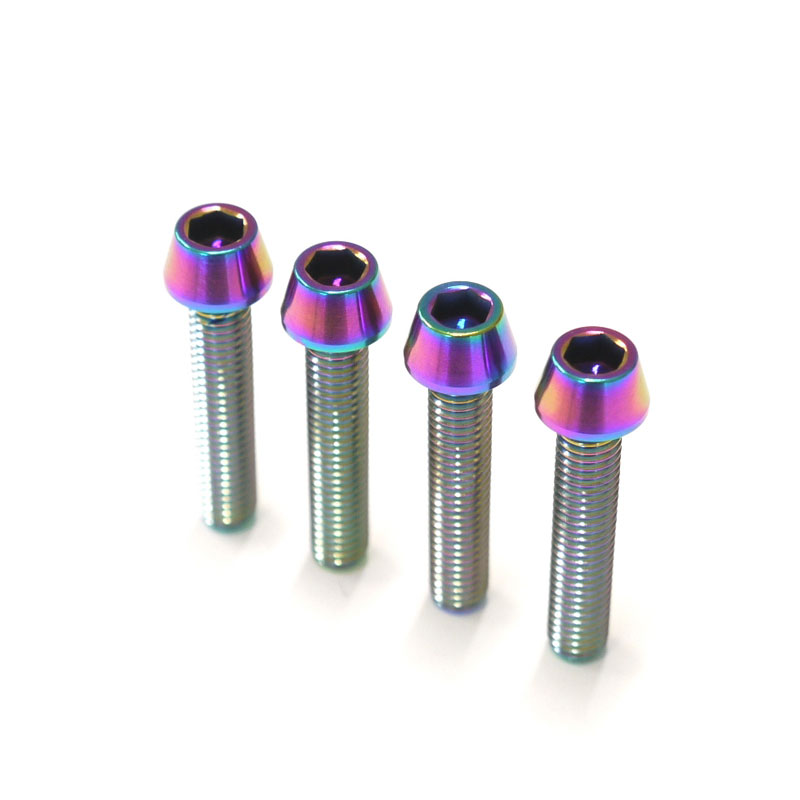 64ܥ ơѡå M5  25mm P0.8 4ܥå Ƥͭ Ti - 6Al - 4V Titanium ...