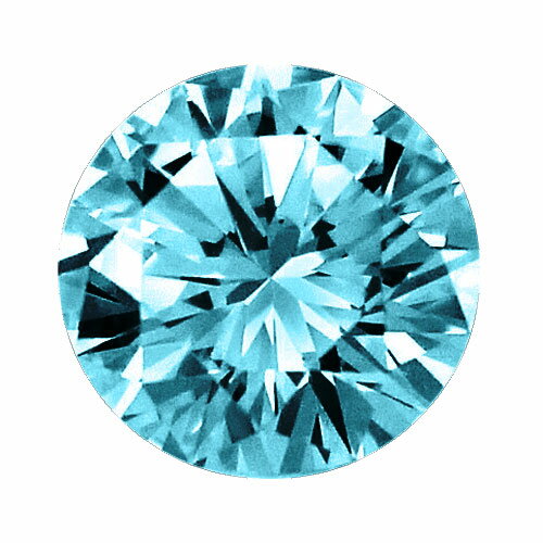 【中央宝石研究所ソーティング付】天然 ダイヤ 0.207ct (Fancy Deep Green Blue-SI1-RD) ラウンド ルース【新品】