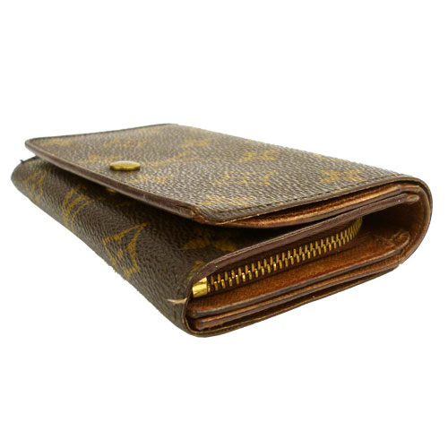 【LOUIS VUITTON ルイ・ヴィトン】M61730 二つ折り 財布 モノグラム ポルトモネビエトレゾール 訳あり【中古】