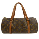 【LOUIS VUITTON ルイ・ヴィトン】良品 M51365 パピヨン30 ハンド バッグ モノグラム ヴィンテージ 旧型 筒型 【中古】