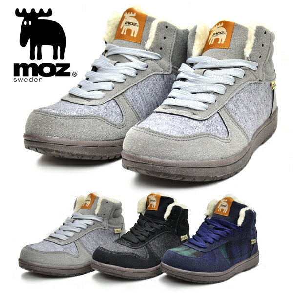 MOZ/モズ スノトレ スノーブーツ スノーシューズ 冬靴 防滑 ウインター スニーカー ボア レースアップ ハイカット カジュアル 3E レディース MZ456 BOSのサムネイル