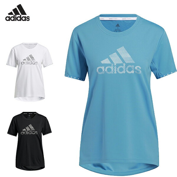 アディダス adidas レディース 半袖Tシャツ ショートスリーブシャツ バッジオブスポーツネセシティ 吸汗速乾 ドライ 女性 BG483【メール便も対応】GQ9412 GQ9414 GQ9416