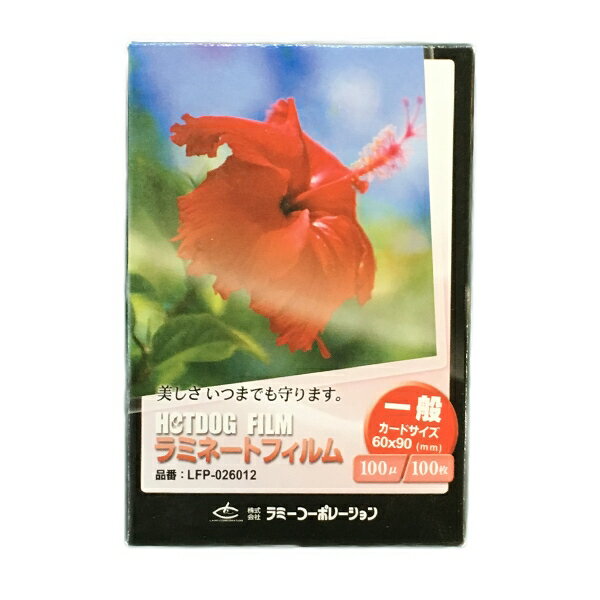ラミネートフィルム 【一般カードサイズ】【100μm】 100枚 メニュー表 ポスター DIY POP ポップ 写真 水濡れ防止 汚れ防止 キズ防止 ホットラミ...