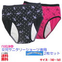 「5/1限定★2点購入でP10倍3点以上でP20倍!要エントリー」ガールズ キッズ サニタリーショーツ 生理用ショーツ ジュニア ナイト用 2枚セット / 女児...