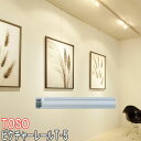 TOSO/トーソー製 ピクチャーレール/T-5 サイズオーダー/カラー:ナチュラル(シルバー)/273〜300cm