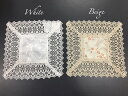 テーブルセンター レース刺繍 上品 おしゃれ 約30Rcm