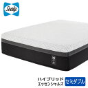 【開梱設置＋送料無料】シーリーベッド　ハイブリッド　エッセンシャルズ　セミダブルサイズ　シーリー正規販売店