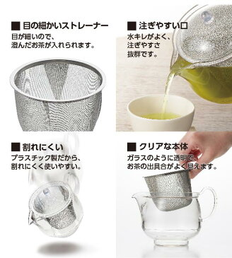 アクリルティーポット LLサイズ プラスチック製 お茶 急須 ◆送料無料◆ 紅茶 ステンレスメッシュ製 容量730ml ティーポット 飲みきりサイズ 食洗機対応 キッチン 生活 家庭用品 節約 キッチンツール 台所用品 セール ショッピング 激安 格安 価格【送料無料】【smtb-TK】