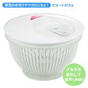 サラダスピナー 野菜水切り器 バリバリサラダ ◆送料無料◆ 手動式水切り器 水切り器 スマートボウル 野菜やマカロニなど バリバリ水切り キッチンツール アイテ...