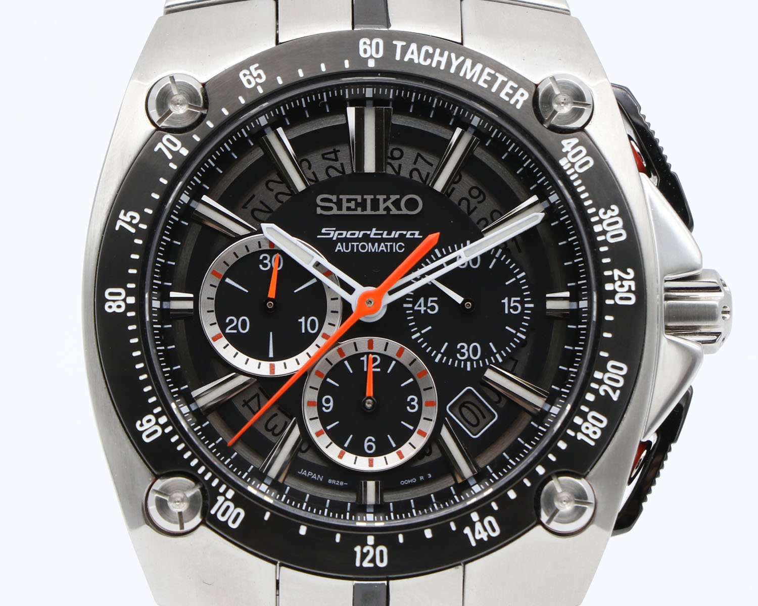 スポーチュラ 【 セイコー SEIKO 】 腕時計 SRQ007JC 8R28-00E0 スポーチュラ クロノグラフ 限定モデル SS オートマ デイト 裏スケ メンズ 新着03384-0