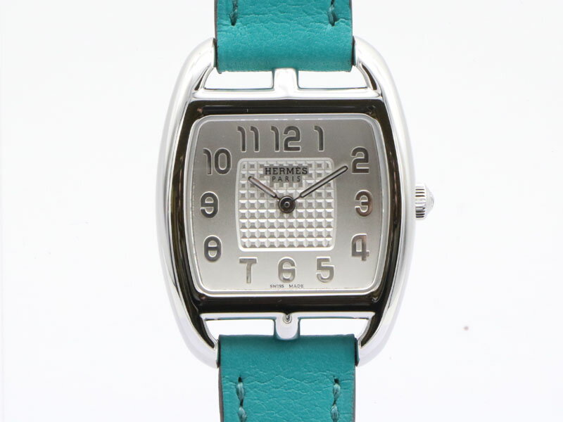 【 エルメス HERMES 】 腕時計 CT1.210 ケープコッド SS/革 クォーツ レディース 箱 新着 00136-0