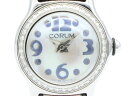 【 コルム CORUM 】 腕時計 101.151.47 ミニバブル ダイヤベゼル SS/革 クォーツ レディース □新着 70019-3 中古 送料無料