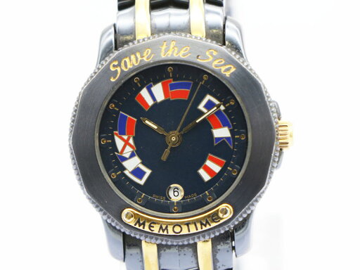 【 コルム CORUM 】腕時計 アドミラルズカップ メモタイム セイブ ザ シー GP/SS デイト クォーツ レディース 新着 00113-0 中古 送料無料 【 コルム CORUM 】腕時計 アドミラルズカップ メモタイム セイブ ザ シー GP/SS デイト クォーツ レディース 新着 00113-0 中古 送料無料
