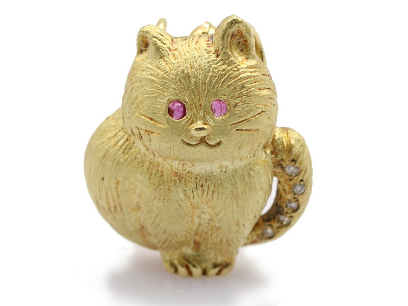 楽天市場】猫 ブローチ k18の通販
