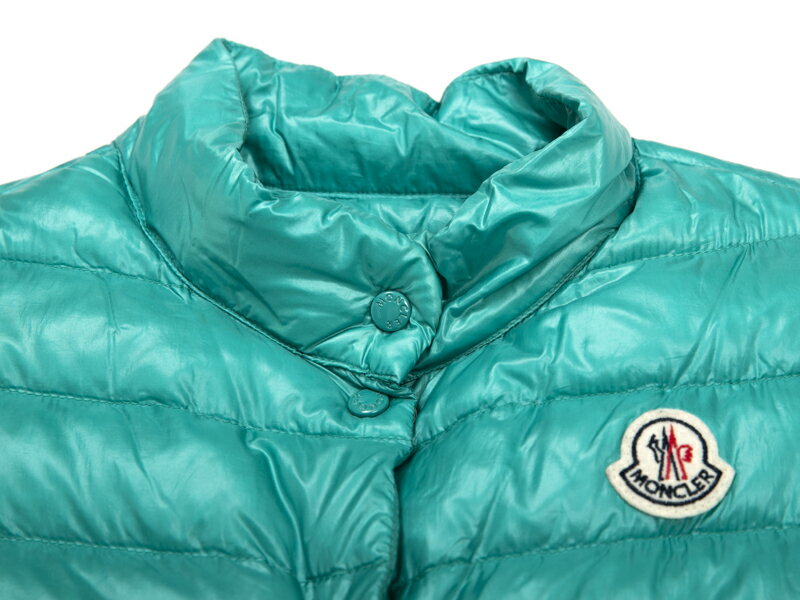 〇新着【MONCLER モンクレール 】ダウンベスト エメラルドグリーン サイズ12 アルメニア製 子供服 キッズ 5948-0　中古