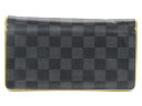 〇【 ルイヴィトン LOUIS VUITTON 】 N63252 ダミエグラフィット ポルトフォイユ ブラザ 長財布 アニス メンズ 新着 76038-1