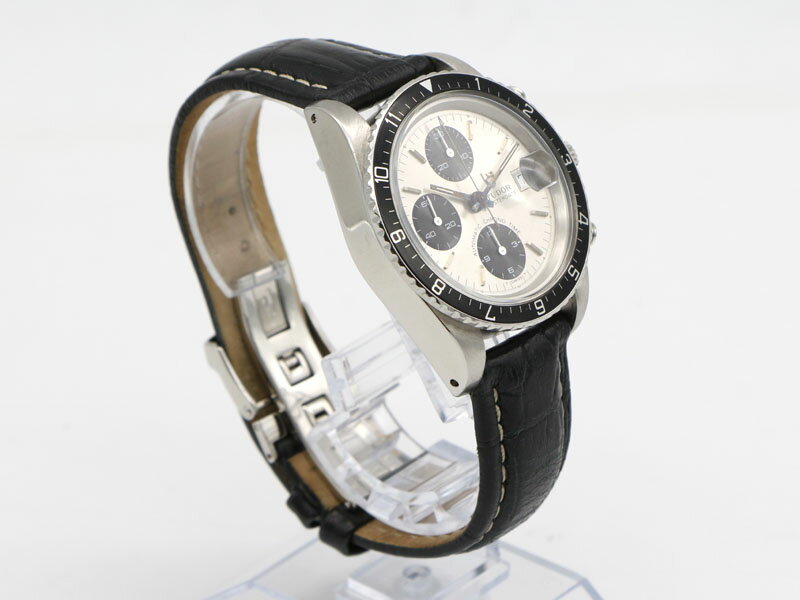 【 チューダー TUDOR 】 腕時計 79170 クロノタイム オイスターデイト クロノグラフ SS/革 自動巻 パンダ文字盤 メンズ 新着 40126-3 中古 送料無料