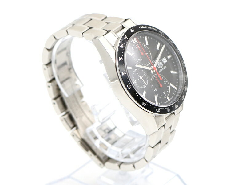 【 タグホイヤー TAG HEUER 】 腕時計 CV2014-3 カレラ クロノグラフ SS 自動巻 デイト メンズ 新着 70386-2 中古品 送料無料