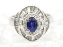 【 プラチナ PT900 】 指輪 リング ダイヤモンド0.86ct サファイア0.63ct 8.7g 11号 ☆新着 05987-0 中古 送料無料