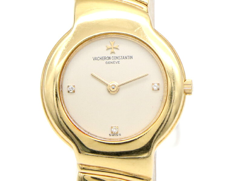 Vacheron Constantin - 【 ヴァシュロン コンスタンタン VACHERON CONSTANTIN 】 マルタアイビー 27031 K18YG クォーツ 3Pダイヤ レディース 箱 保 □新着 03403-0 中古 送料無料