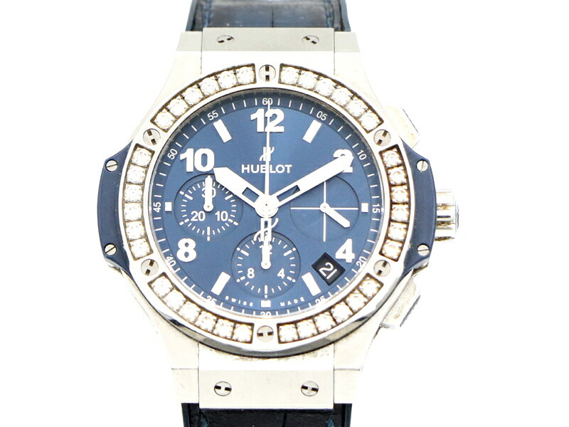 【 ウブロ HUBLOT 】 341.SX.7170 ビックバン スチール ブルー ダイヤモンド S ...