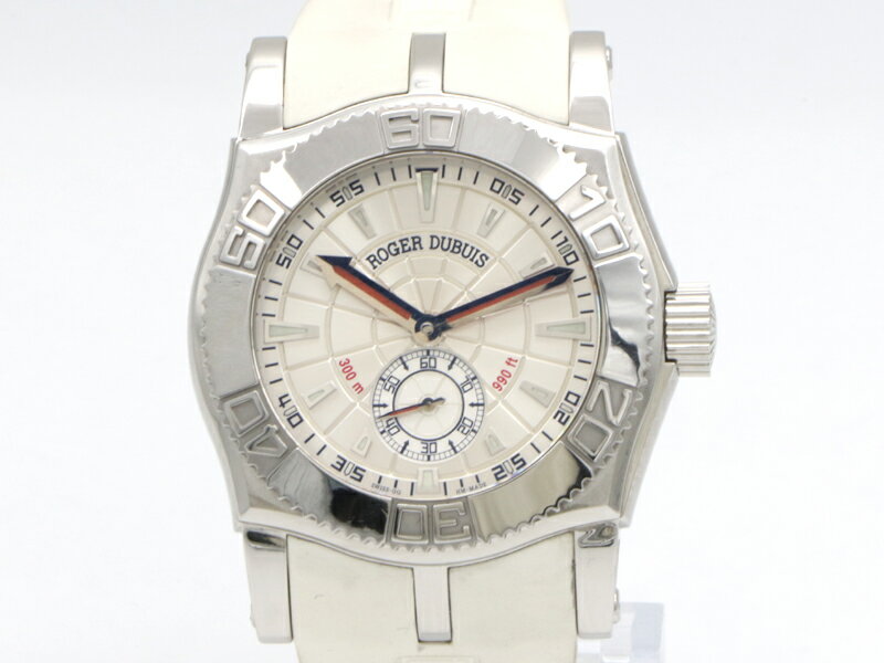 Easy Diver - 【 ロジェデュブイ ROGER DUBUIS 】 SE46.1493.53R イージーダイバー SS/ラバー 裏スケ 自動巻 メンズ 保 箱 新着 70156-1 中古 送料無料
