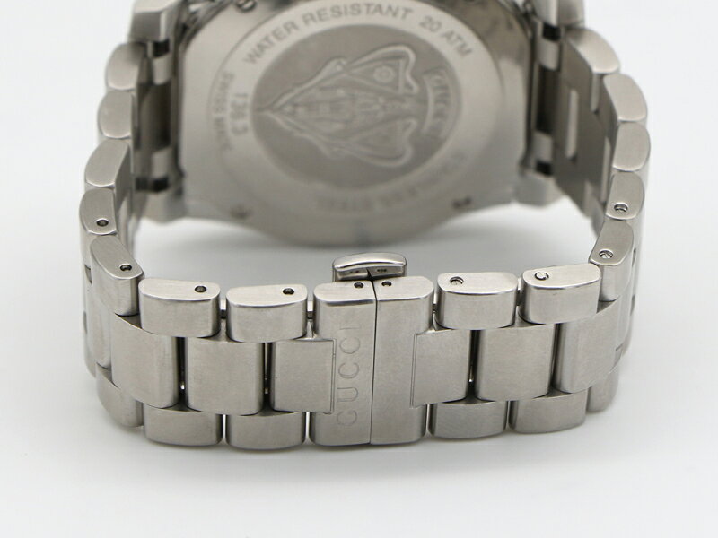 一平堂の【 グッチ GUCCI 】腕時計 136.3 ダイブ ホワイト文字盤 40mm SS クォーツ デイト メンズ 70230-6 中古 送料無料｜アングル3