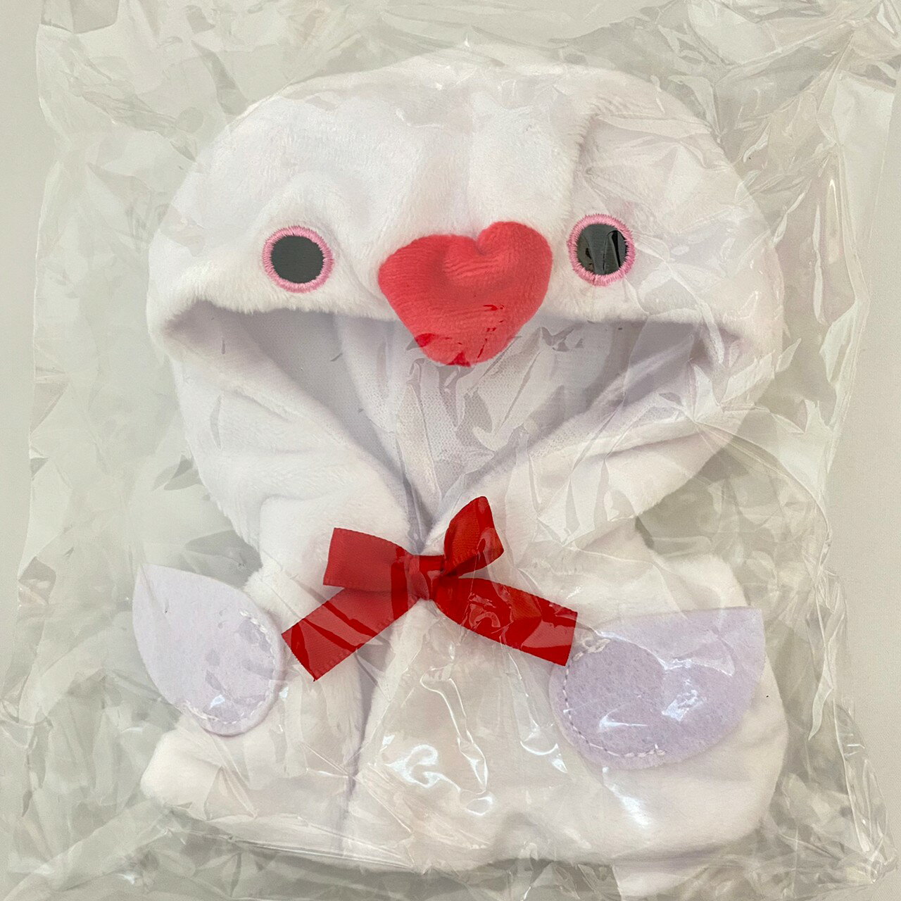 おおきい とりさんのケープ　[文鳥さん]　単品　被り物　シリーズ　大きいとりさんのケープ　鳥　文鳥【在庫品】C-9