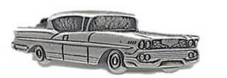 ネクタイピン アメ車 アンティークシルバー 銀古美 日本製 タイバー おもしろ 自動車 S08