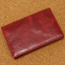 ◆ニブリック◆名刺入れ◆赤◆日本製◆ピッグレザー/豚革◆AK11-RD