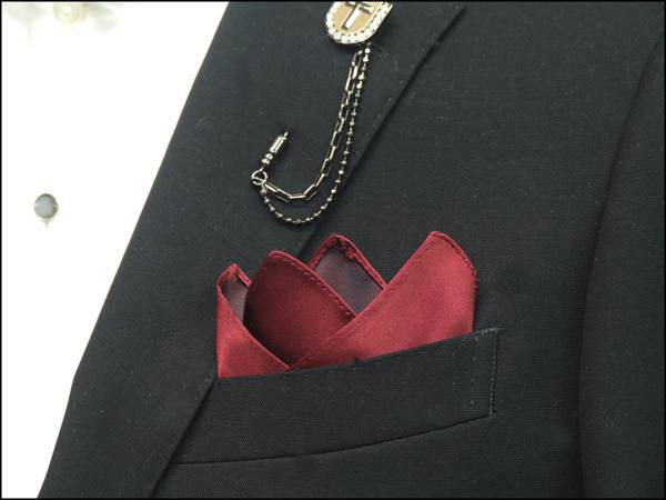 ◆日本製◆ポケットチーフ メンズ 結婚式◇シル...の紹介画像2