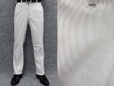 ★すっきりノータック のびのび素材+ウエスト スラックス 春夏秋 グレー系/縞 ビジカジパンツ 76cm-105cm OS3810-3