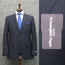 春夏～通年物　ゼニア セミスタイリッシュ2釦スーツ 紺縞 [Ermenegildo Zegna] TRAVELLER使用　[AB体][BB体]　メンズ　EZ7702-13