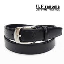〓U.P renoma〓メンズベルト◆牛革◆黒◇レノマ◇巾29mm◇ビジネスベルト 日本製 51R321-10