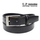 〓U.P renoma〓メンズベルト◆牛革◆黒◇レノマ◇巾29mm◇ビジネスベルト 日本製 51R322-10