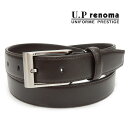 レノマ 〓U.P renoma〓メンズベルト◆牛革◆チョコ茶◇レノマ◇巾29mm◇ビジネスベルト　日本製　51R322-21