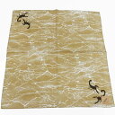 ◆バンダナ◆薄黄土色◇サソリ◇綿100%◇日本製 52cm×52cm ハンカチ スカーフ お弁当包み メール便可 bnd-21