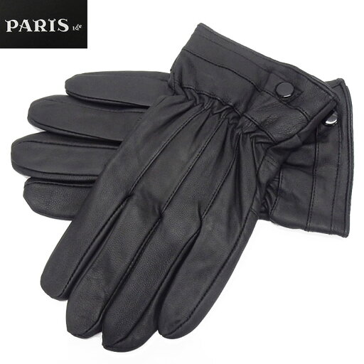 ◆手袋◆PARIS16e 羊革/シープスキン 黒 メンズ グローブ メール便可 LAM-N06-BK ◆手袋◆PARIS16e 羊革/シープスキン 黒 メンズ グローブ メール便可 LAM-N06-BK