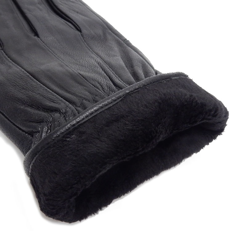 ◆手袋◆PARIS16e　羊革/シープスキン　黒　メンズ　グローブ　メール便可　LAM-N07-BK