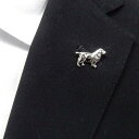 ラペルピン メンズ 犬/イヌ 動物 ペット シルバー ブローチ ピンズ メンズ用ブローチ ピンブローチ メール便可 ACC21-1501