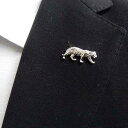 ラペルピン メンズ トラ タイガー 虎 動物 シルバー ブローチ ピンズ メンズ用ブローチ ピンブローチ メール便可 ACC21-1505