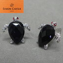 ◆サイモンカーター◆カフリンクス◇カフスボタン◇亀 カメ/TURTLE◇オニキス×スワロフスキー◇シルバー◇SMC-B18